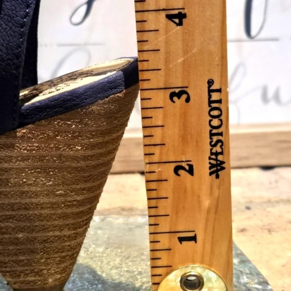 Vince Camuto Eliaz Blue Cutout Gladiator Dress Sandals Wmns Sz 7.5 - Picture 7 of 8